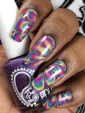 Spring watermarble using the Boombastic Collection from pipe dream polish