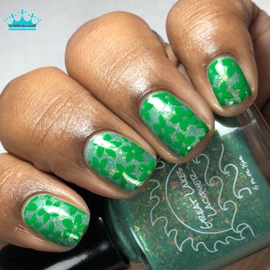 Great Lakes Lacquer - WTF Puck?! - w/ nail art